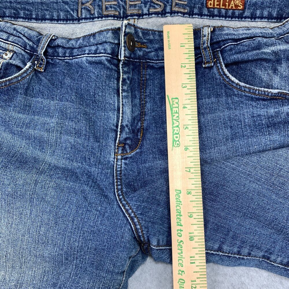 dELiAs Reese Bootcut Flap Rear Pocket Denim Jeans Blue Womens Size 19/20 90s Y2K - Picture 8 of 12